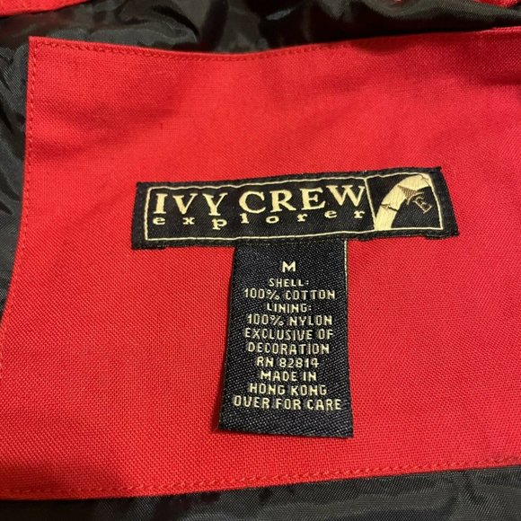 *SOLD* Vintage Ivy Crew Rowing Jacket Red/Dark Blue Medium *Runs Big* “Crew 8” - Picture 9 of 9